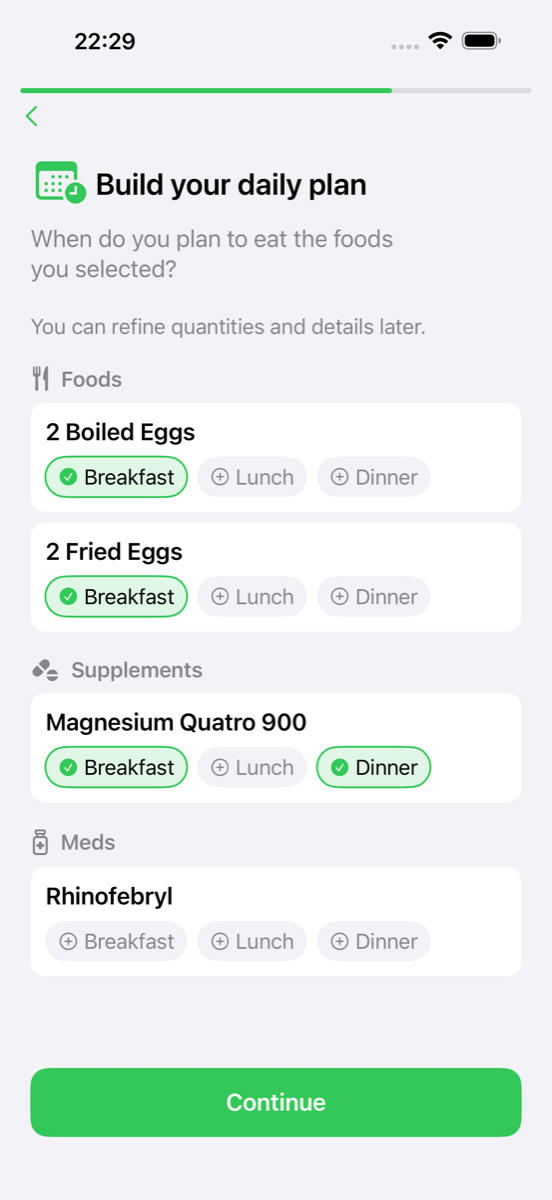 Build your daily plan